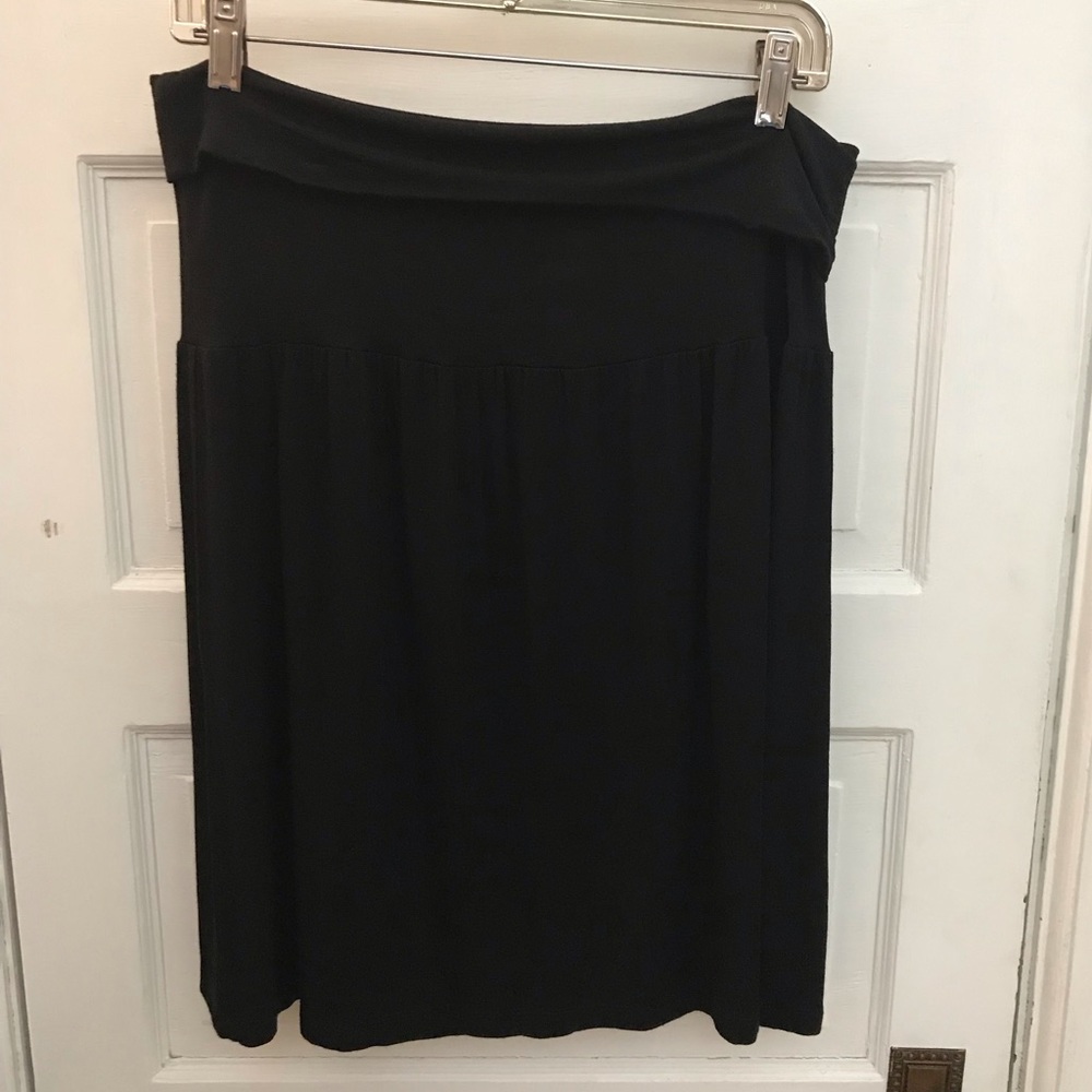 Cable & Gauge roll top jersey skirt